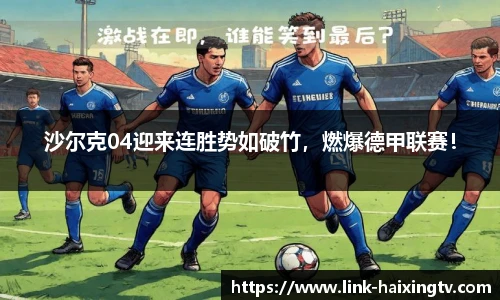 沙尔克04迎来连胜势如破竹，燃爆德甲联赛！